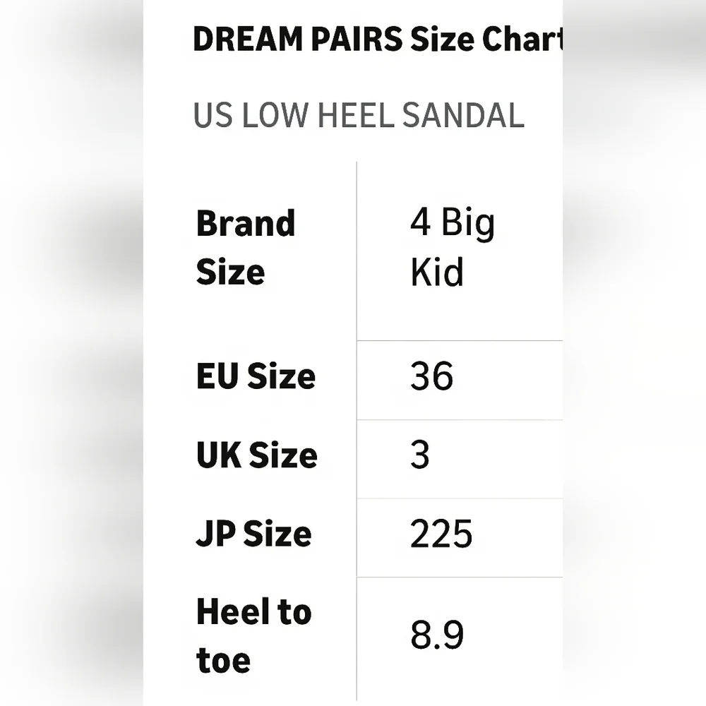 DREAM PAIRS Girls Sandals #1164